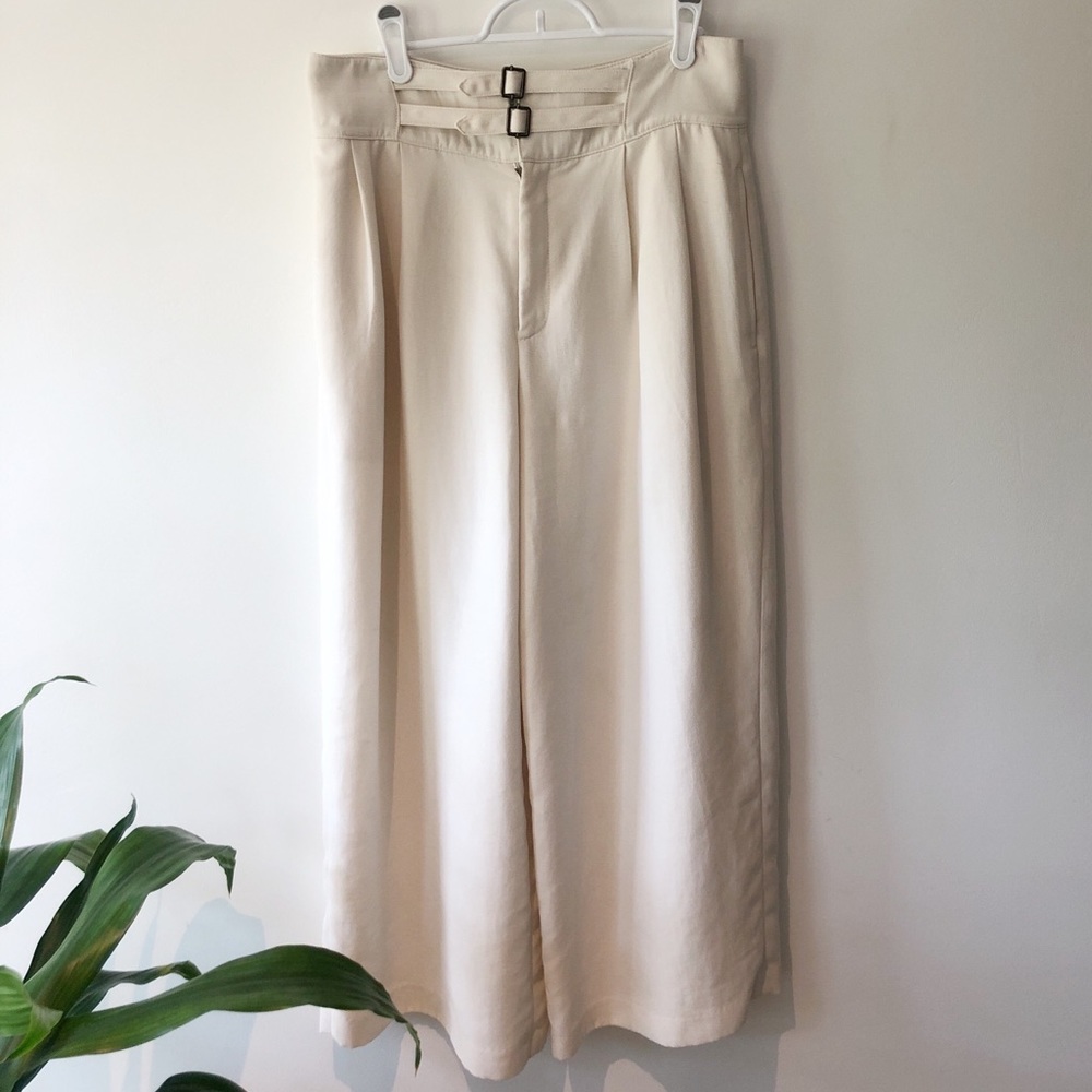 Club Monaco cream culottes